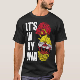 Bruneian und Angolan Mix DNA Flag Heritage T-Shirt