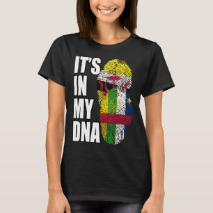 Bruneiische und Zentralafrikanische DNA-Flagge-Erb T-Shirt