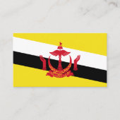 Bruneische Flagge, Flagge von Brunei Visitenkarte (Vorderseite)