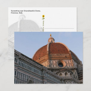 Brunelleschis Kuppel, Florenz, Italien - Postkarte
