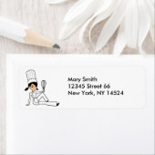 Brünett Baker Lady Return Labels (Insitu)