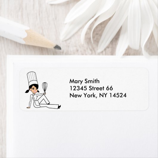 Brünett Baker Lady Return Labels (Insitu)