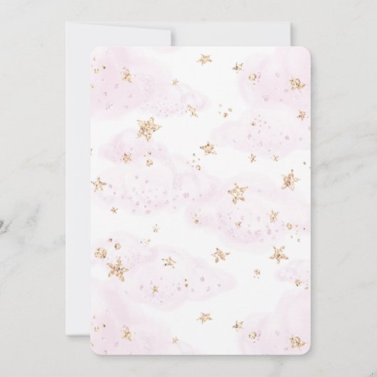 Brünett Ballerina Geburtstagsparty Einladung (Rückseite)