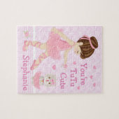 Brünett Ballerina Tutu Niedlich Jigsaw Puzzle (Horizontal)