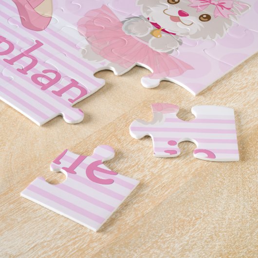 Brünett Ballerina Tutu Niedlich Jigsaw Puzzle (Seite)