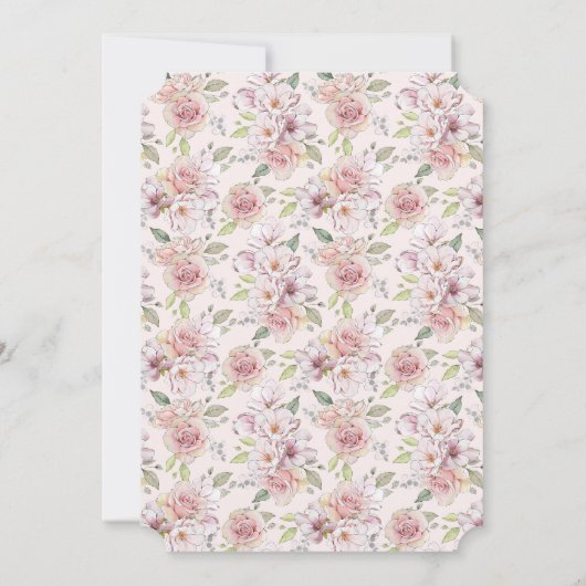 Brünett Bridge-Brautparty Einladung (Rückseite)