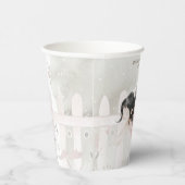 Brünett Fairy Girl Baby Dusche Pappbecher (Rechts)