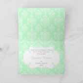 Brünett Girl First Communion 'Danke' Dankeskarte (Innenseite)