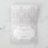 Brünett Girl First Communion 'Danke' Dankeskarte (Innenseite)