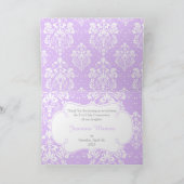 Brünett Girl First Communion 'Danke' Dankeskarte (Innenseite)