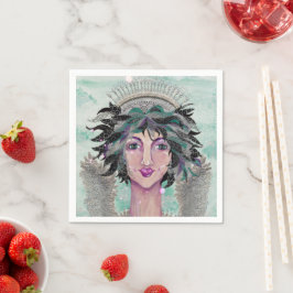 Brünett Guardian Angel Magi Angelica Serviette