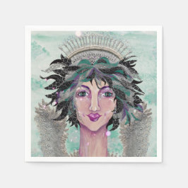 Brünett Guardian Angel Magi Angelica Serviette