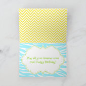 Brünett Hair Boy Pool Party Bash Party Karte (Innenseite)