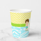 Brünett Hair Boy Pool Party Bash Party Pappbecher (Rechts)