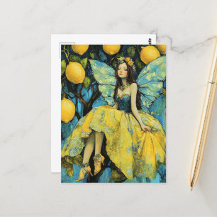 Brünett Lemon Tree Fairy Postkarte