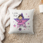 Brünett Little Star Ballerina Pillow Kissen (Decke)