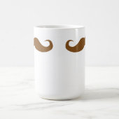 Brünett Mustache Kaffeetasse (Mittel)
