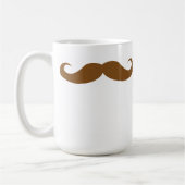 Brünett Mustache Kaffeetasse (Links)