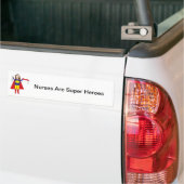 Brünett Nurses Super Hero Autoaufkleber (Auf Lkw)