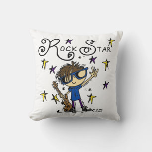 Brünett Rock Star Kissen
