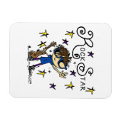 Brünett Rock Star Magnet (Horizontal)