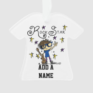 Brünett Rock Star Ornament