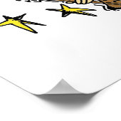 Brünett Rock Star Poster (Ecke)