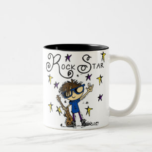 Brünett Rock Star Zweifarbige Tasse