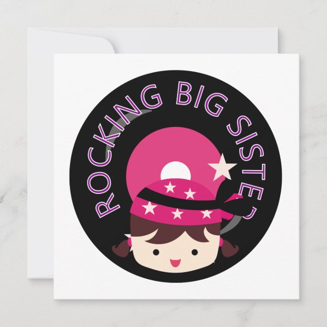 Brünett Rocking Big Sister (Vorderseite)