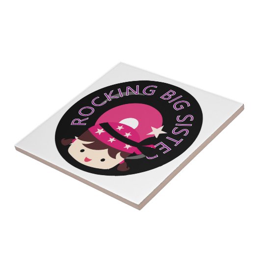 Brünett Rocking Big Sister Fliese (Seite)