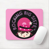 Brünett Rocking Big Sister Mousepad (Mit Mouse)