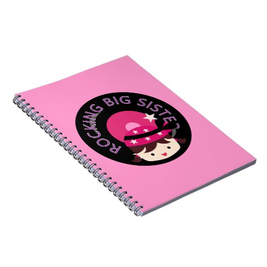 Brünett Rocking Big Sister Notizblock (Rechte Seite)