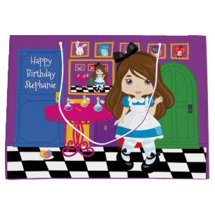 Brünette Alice - Trinken Sie mir große Geschenktas Große Geschenktüte