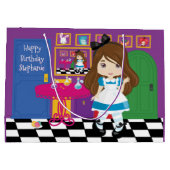 Brünette Alice - Trinken Sie mir große Geschenktas Große Geschenktüte (Rückseite)