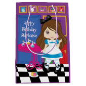 Brünette Alice - Trinken Sie mir mittelgroße Gesch Mittlere Geschenktüte (Vorderseite)