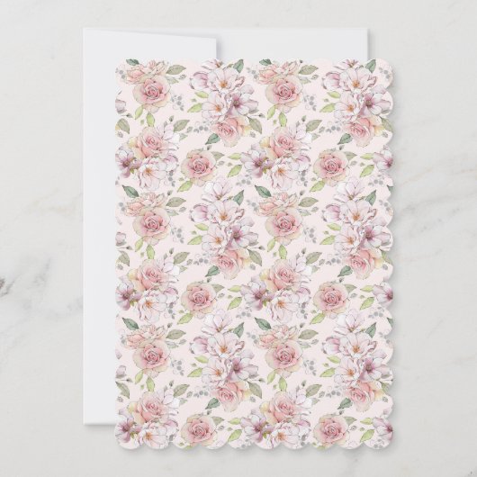 Brünette Braut in Gown Brautparty Einladung (Rückseite)