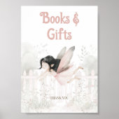 Brünette Bücher für Baby-Table-Zeichen Poster (Vorne)