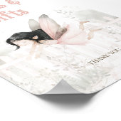 Brünette Bücher für Baby-Table-Zeichen Poster (Ecke)