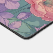 Brünette Button-Up Pastel-Blume Schreibtischunterlage (Ecke)