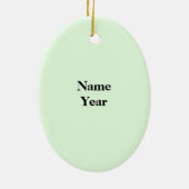 Brünette Frau Golfer Keramik Ornament (Hinten)