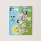 Brunette He is Risen Easter Puzzle (Vertikal)