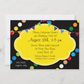 Brünette Jungen-Karussell-Geburtstags-12x18 Einladung (Rückseite)