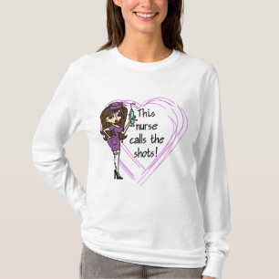 Brünette Krankenschwester-T - Shirts und Geschenke