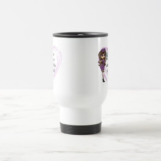 Brünette Krankenschwester-T - Shirts und Geschenke Reisebecher (Mittel)