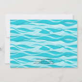 Brünette Meerjungfrau-Geburtstags-Einladungen Einladung (Rückseite)