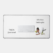 Brünette Meerjungfrau mit Schreibtischmatte (Tastatur & Maus)