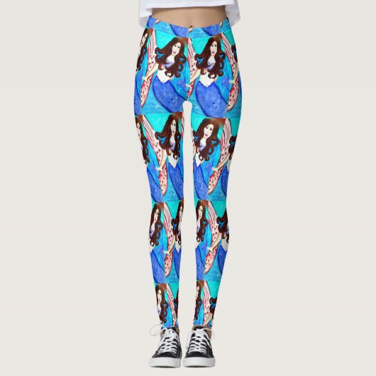 brünette Meerschweinchen Leggings (Vorderseite)