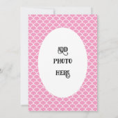 Brünette Mermaid 3RD Geburtstagseinladung Einladung (Rückseite)