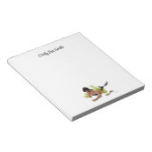 Brünette Mermaid mit Starfish Notepad Notizblock (angewinkelt)