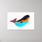 brünette, mit Meerjungfrau umhüllte Leinwand (Vorderseite)